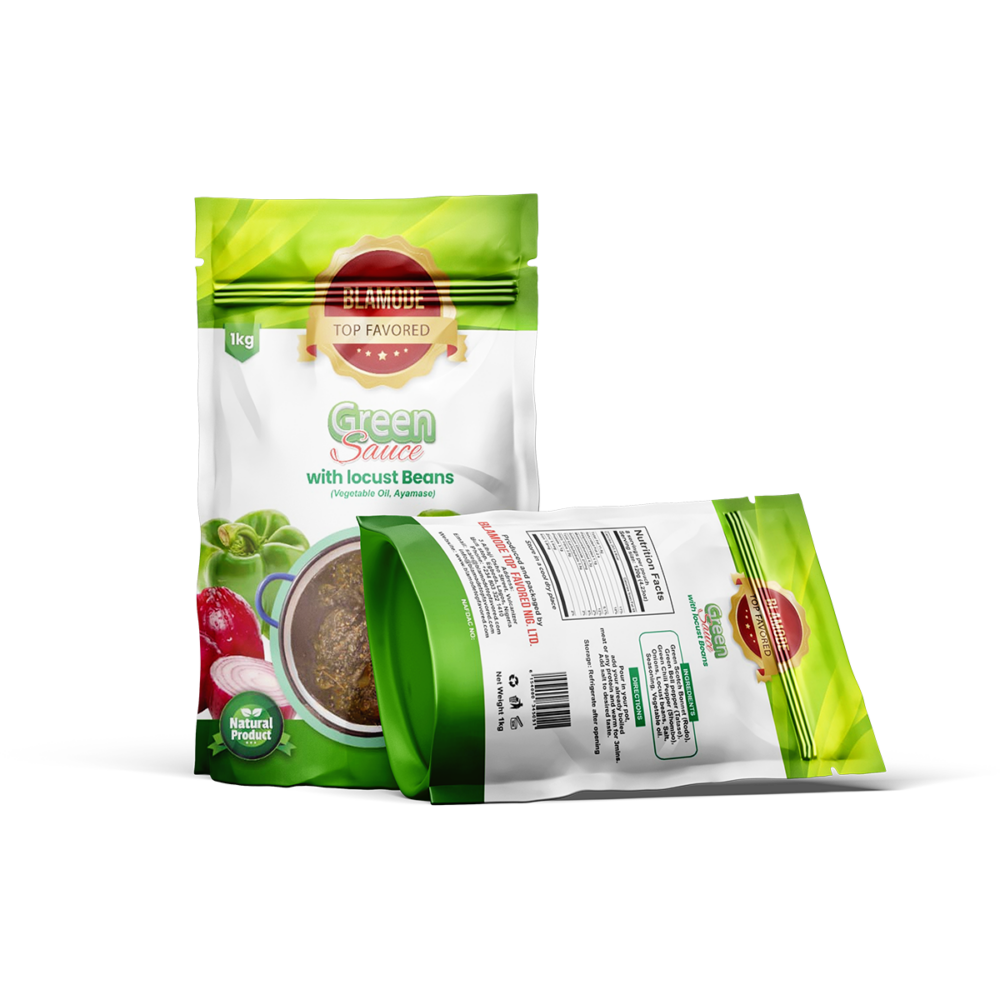 Green Sauce with Locust Beans (Vegetable oil, Ayamase) (10 pieces of 1kg)