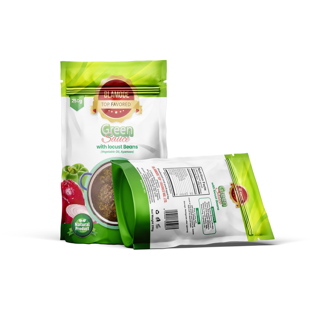 Green Sauce with Locust Beans (Vegetable oil, Ayamase) (40 pieces of 250g)